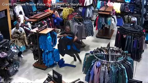 flash mob robbery yields   merchandise   north face