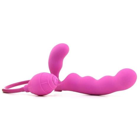 Mischief Inflatable Strapless Strap On Dildo Pink Sex