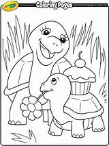 Crayola Turtle Tartaruga Mommy Figlia Getcolorings Tartarugas Riscos Molde Patchwork Cadernos Decorados Olhos Fofos Colors Getdrawings sketch template