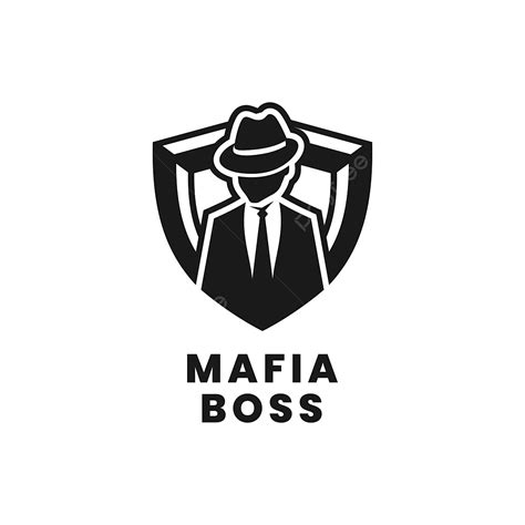 mafia silhouette png  mafia boss logo vector modern simple flat