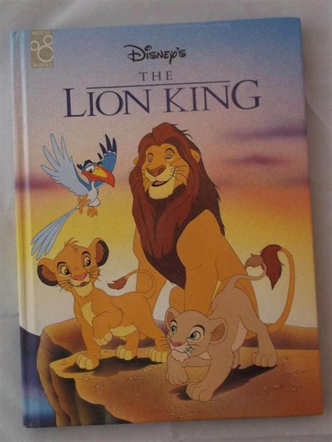 walt disneys  lion king hardcover story book   etsy