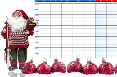 christmas weekly planner  stock photo public domain pictures