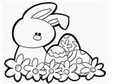 Easter Coloring Pages Bunny Printable Bunnies Kids Color Colouring Rabbit Print Sheet Colour Cartoon Face sketch template