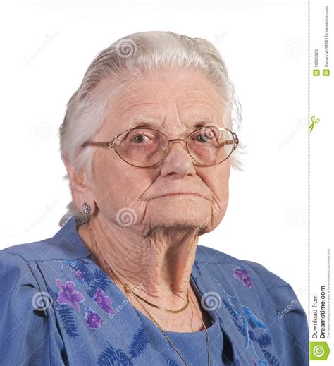 Old Woman With Glasses Stock Image Image Of Background