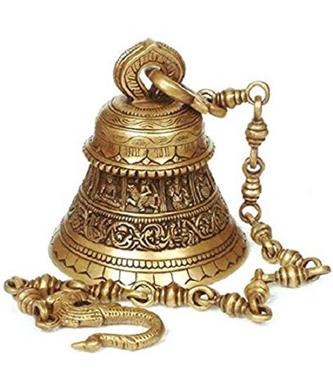 brass dashavatar hanging bell ethnic indian god lord vishnu dashavtar