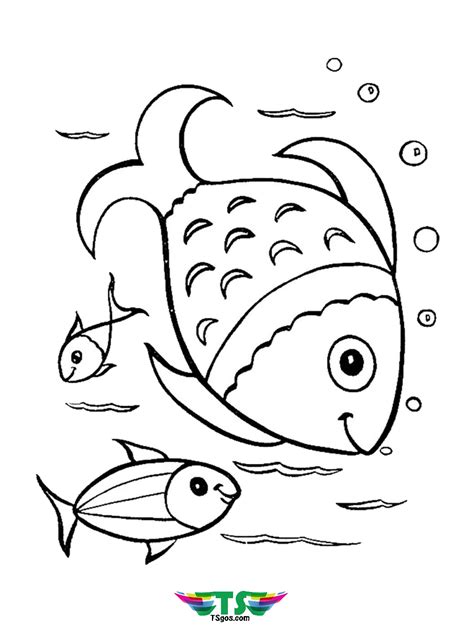 beautiful fish coloring page  toddlers tsgoscom
