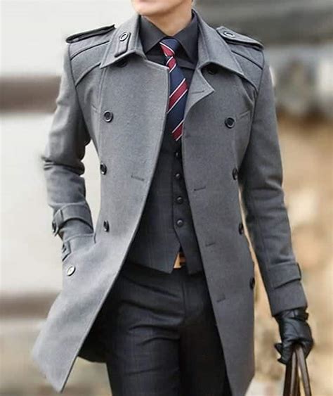 men long coat styles   outfits  wear long  coat