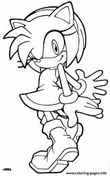 Sonic Coloring Pages Friend Cute Printable Color Print sketch template