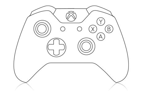 xbox controller outline front