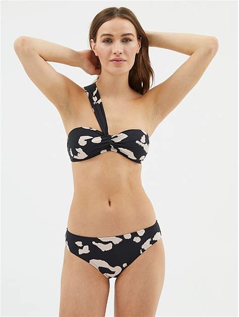 black leopard print bikini bottoms women george at asda