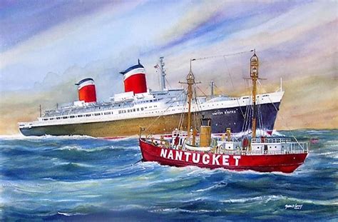 nantucket lightshiplv  anchored  nantucket station ship