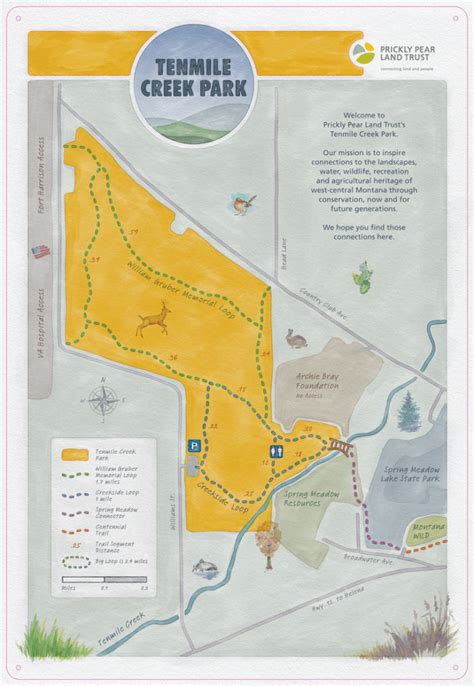 tenmile creek park trail map prickly pear land trust