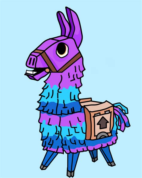 pencil fortnite llama drawing fortnite llama art limited edition