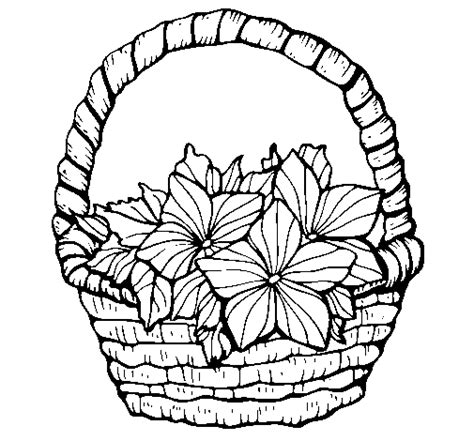 basket  flowers  coloring page coloringcrewcom