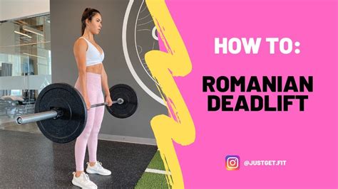 How To Romanian Deadlift For Women Youtube