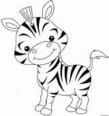 Zebre Coloriage Animaux Rigolo Zebra Bébé Jecolorie Imprimé Fois sketch template