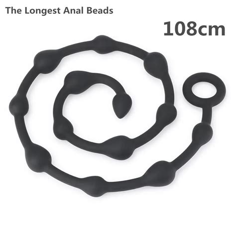 New Longest Anal Beads 108cm Anal Plug Sex Toys For Woment And Men