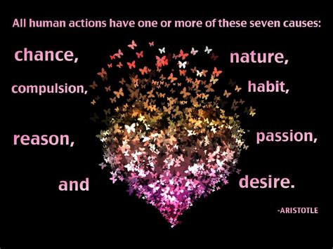 all human actions have one or more of these seven causes