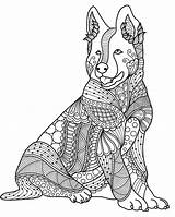 Mandala Kleurplaat Hond Adults Downloaden sketch template