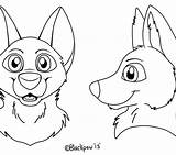 Fursuit Drawing Base Coloring Pages Paintingvalley sketch template