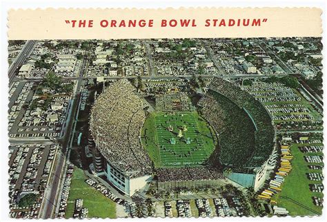 orange bowl  ed  stadium postcards