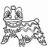Lion Dance Chinese Coloring Year Pages Dragon Drawing Kids Crafts Clipart Years Color Dancing Drawings Craft Printable Festival Clipartmag Dress sketch template