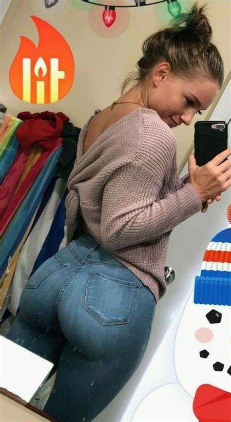 pin on big butt in jeans selfie