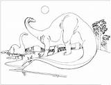 Apatosaurus Brontosaurus Coloringpagesonly sketch template