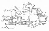 Coloring Pages Meals sketch template