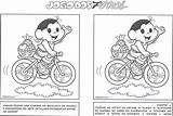 Erros Magali Bicicleta Sete Colorir Imprimir Tudodesenhos Jogos sketch template