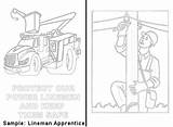Lineman Electrical Apprentice Electrician sketch template