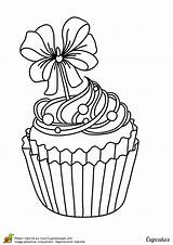 Cupcake Imprimer Colorier Coloring Et Coloriage Cupcakes Un Adult Hugolescargot Festif Exquis Pages Drawing Ice Cream Fete sketch template