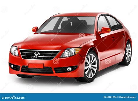 contemporary shiny red smart car stock photo image  shape smart