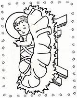 Jesus Baby Christmas Coloring Manger Pages Crafts Color Children Good Fill Advent Deeds Sheets Colouring Template Craft Nativity Bible Sunday sketch template