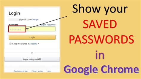show saved passwords  google chrome youtube