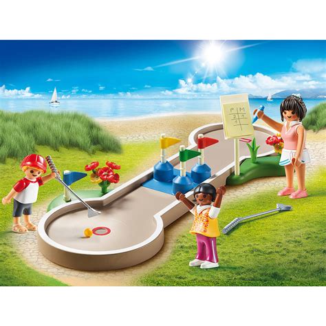 playmobil family fun minigolf  blokker