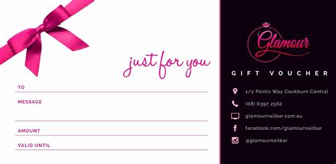 printable manicure gift certificate template printable templates