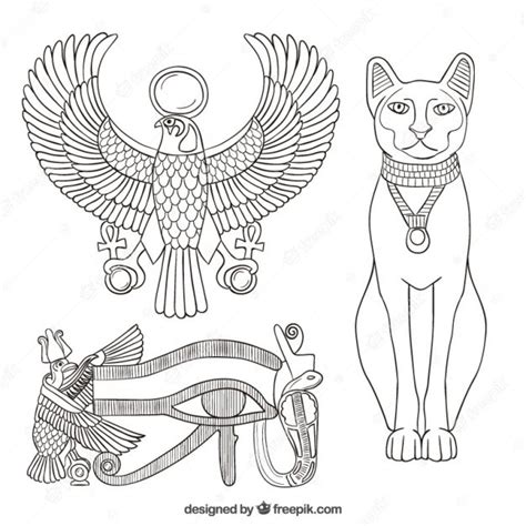 Elements Of The Ancient Egypt Vector Free Download