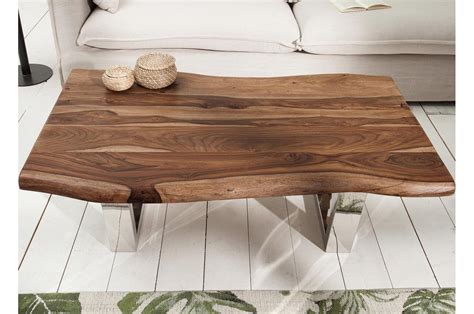table basse design  cm bois massif pour salon