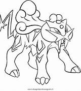 Raikou Coloring Pages Pokemon Template sketch template