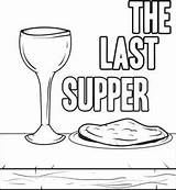 Supper sketch template
