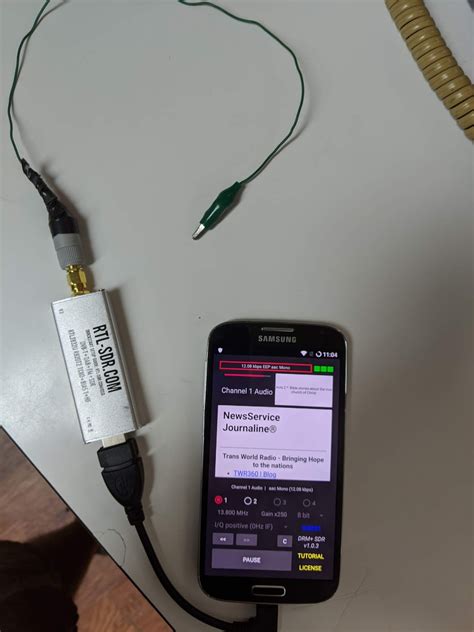 rtl sdr blog   direct sampling mode  receive hf drm   android phone