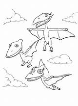 Dinosaur Pteranodons Bestcoloringpagesforkids sketch template