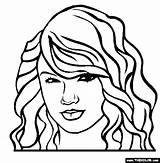 Swift Taylor Coloring People Pages Famous Print Color Drawing Easy Popular Cute Most Thecolor Getdrawings Album Coloringhome Related sketch template