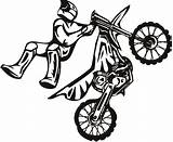 Scrambler Stunt Motorbikes Motorbike sketch template