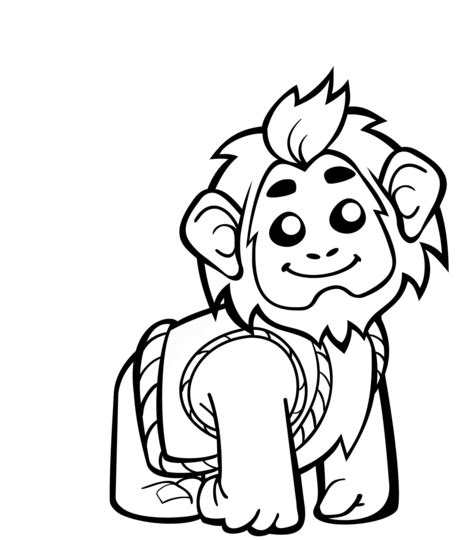 cute ape coloring page  printable coloring pages  kids