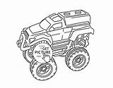 Monster Coloring Pages Mutt Getcolorings Jam Truck sketch template