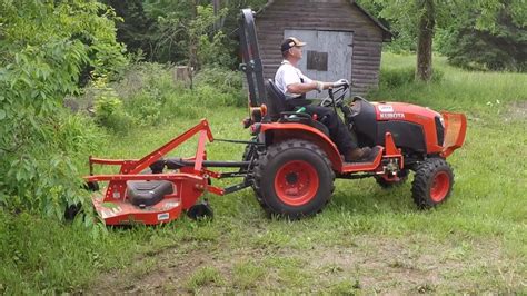 kubota  compact tractor fdr finish mower  bush hog