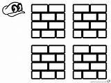 Mario Coloring Super Brick Block Pages Odyssey Printable Color Kids sketch template
