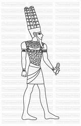 Coloring Etsy Amun God Egypt Pages Egyptian Clip sketch template